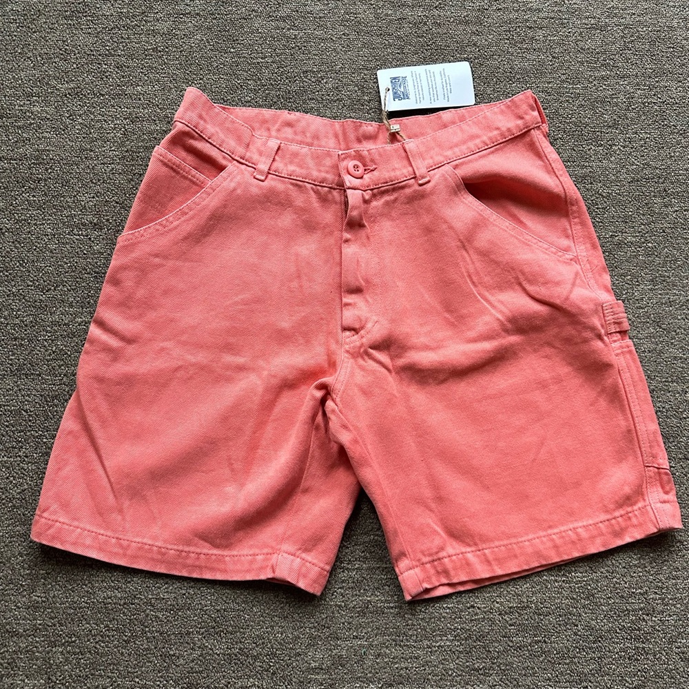 NWT Jungmaven denim shorts, size small, in a peachy-salmon color